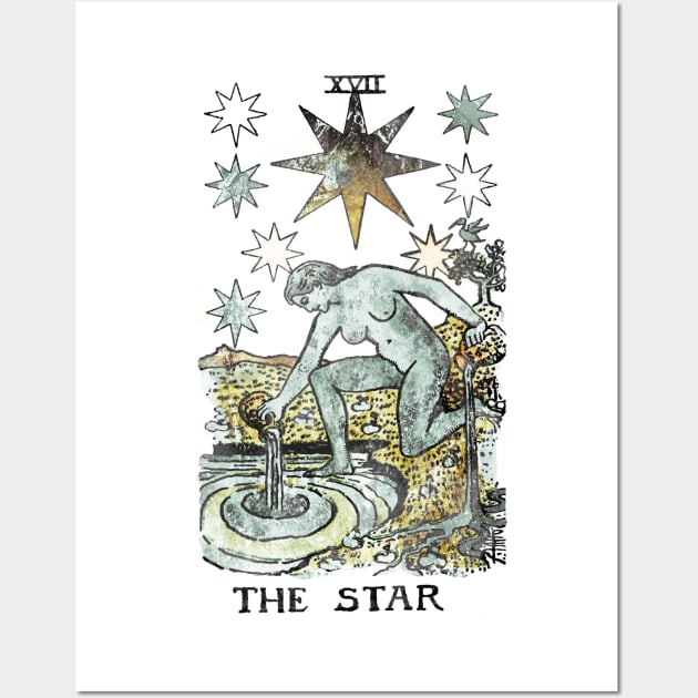 The Star - Major Arcana Tarot Card Wall Art by The Blue Box